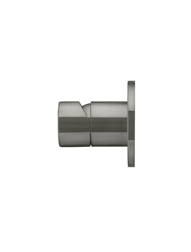 Round Pinless Wall Mixer - Shadow Gunmetal (SKU: MW03PN-PVDGM) by Meir