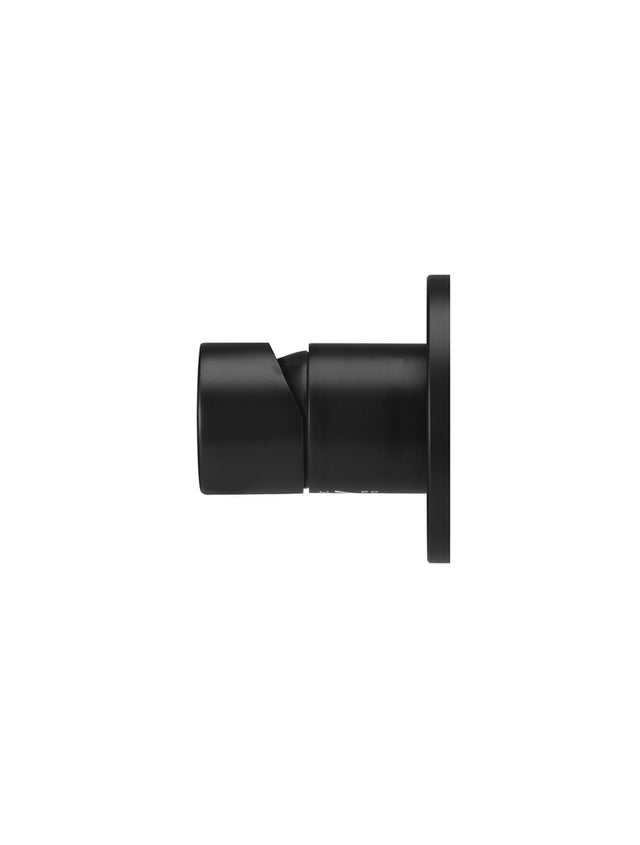 Round Pinless Wall Mixer - Matte Black (SKU: MW03PN) by Meir