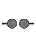 Round Quarter Turn Wall Top Assemblies - Shadow Gunmetal - MW06-PVDGM