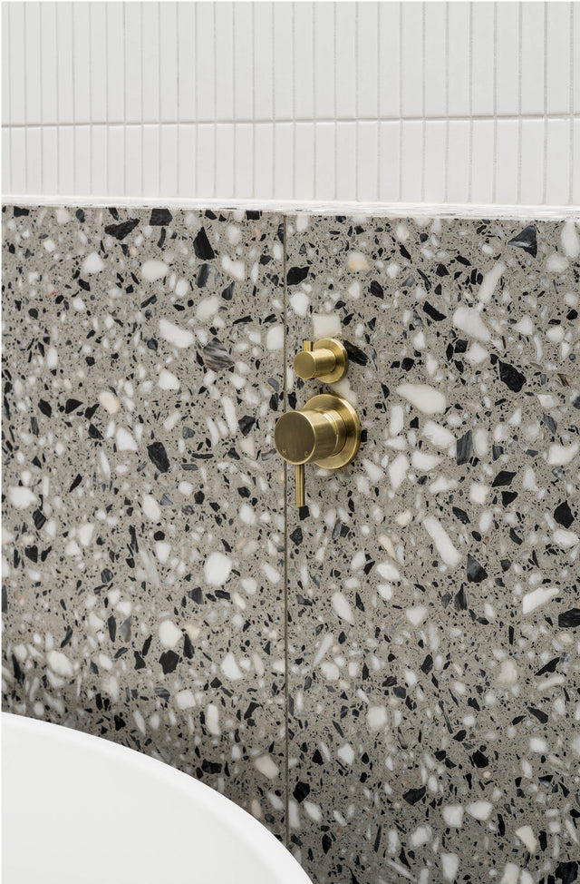 Round Diverter Mixer - PVD Tiger Bronze (SKU: MW07TS-PVDBB) by Meir