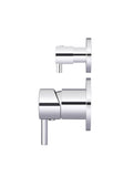Round Diverter Mixer - Polished Chrome - MW07TS-C