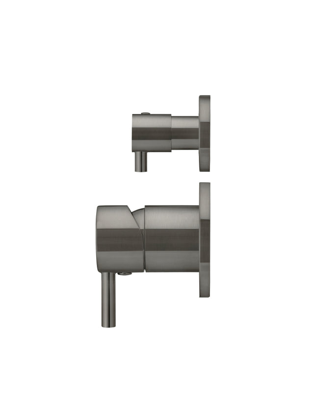 Round Diverter Mixer - Shadow Gunmetal (SKU: MW07TS-PVDGM) by Meir