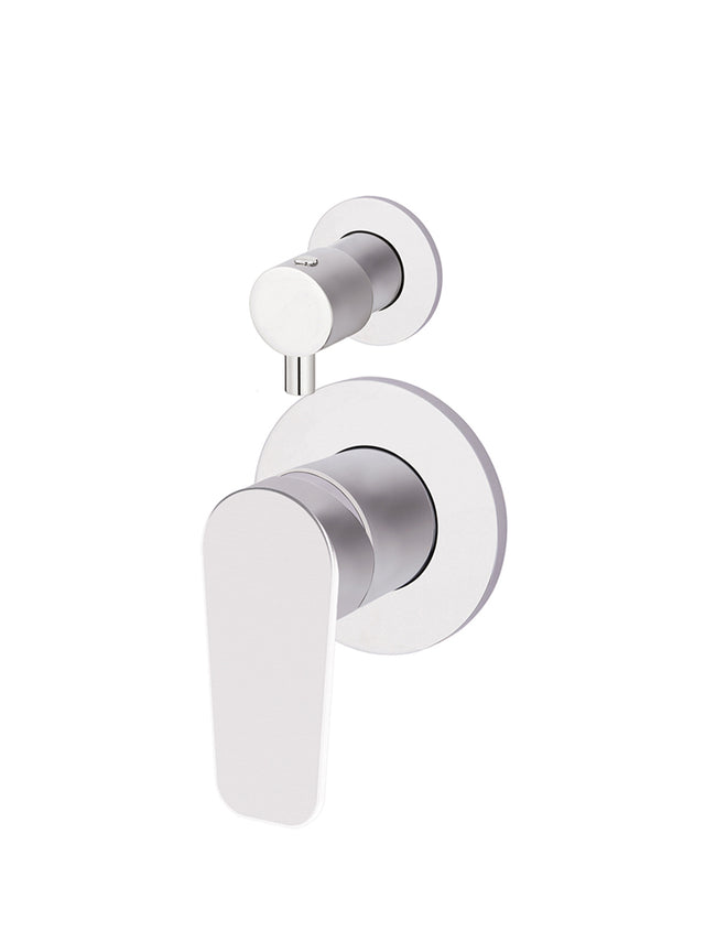 Round Paddle Diverter Mixer - Polished Chrome