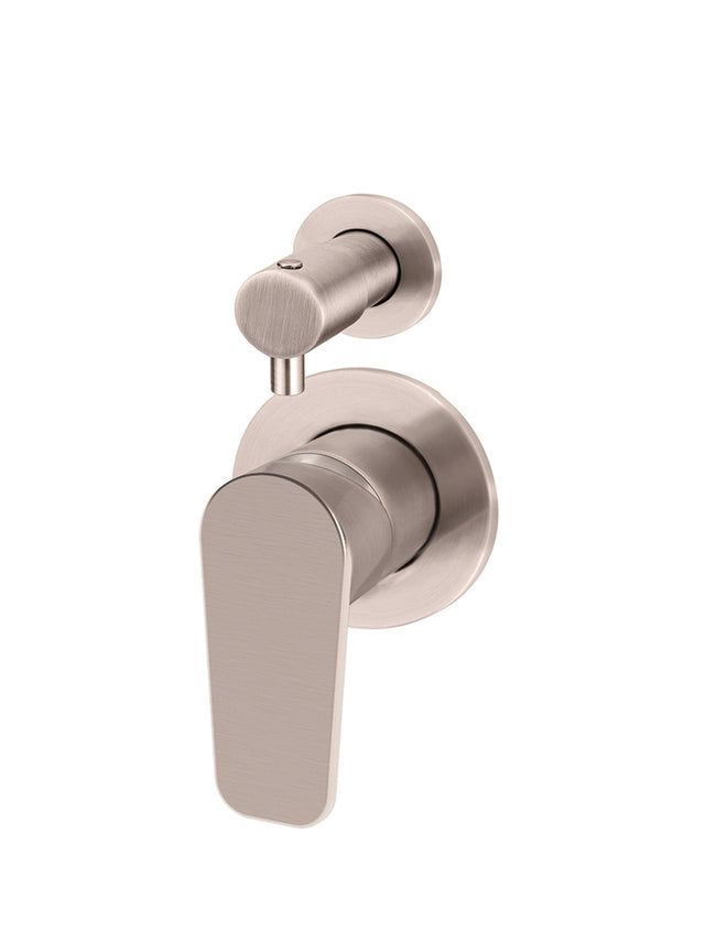 Round Paddle Diverter Mixer - Champagne