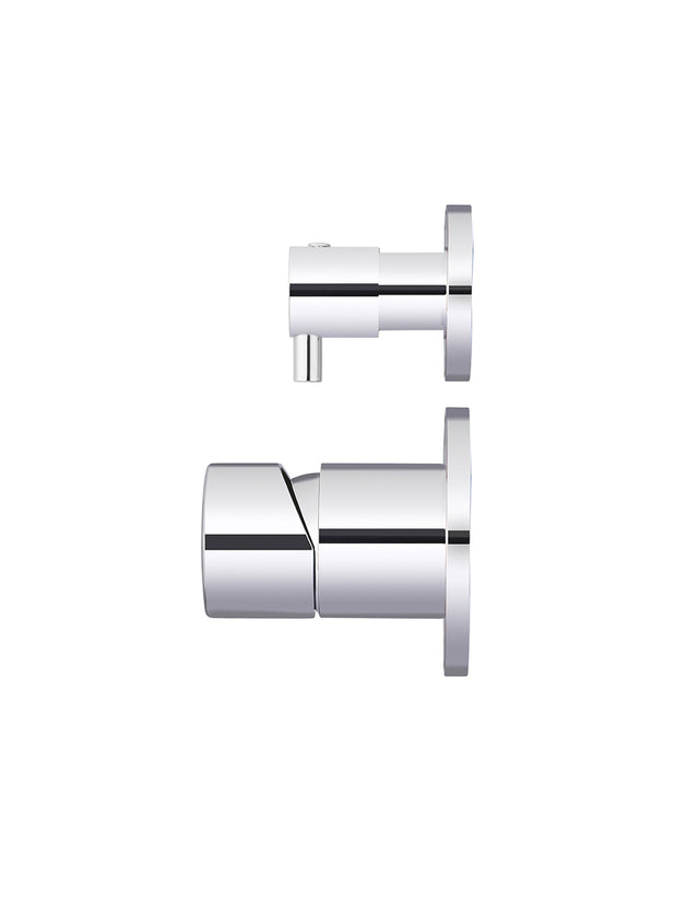 Round Pinless Diverter Mixer - Polished Chrome (SKU: MW07TSPN-C) by Meir