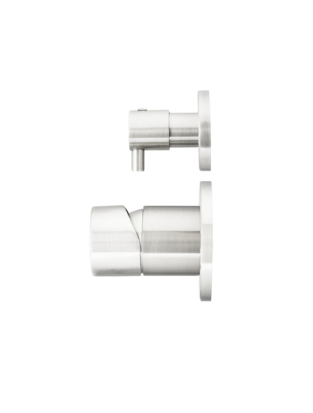 Round Pinless Diverter Mixer - PVD Brushed Nickel (SKU: MW07TSPN-PVDBN) by Meir