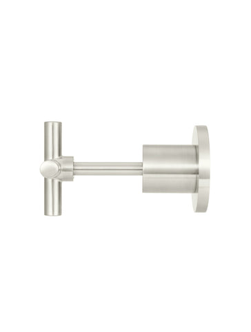 Round Cross Handle Jumper Valve Wall Top Assemblies - PVD Brushed Nickel