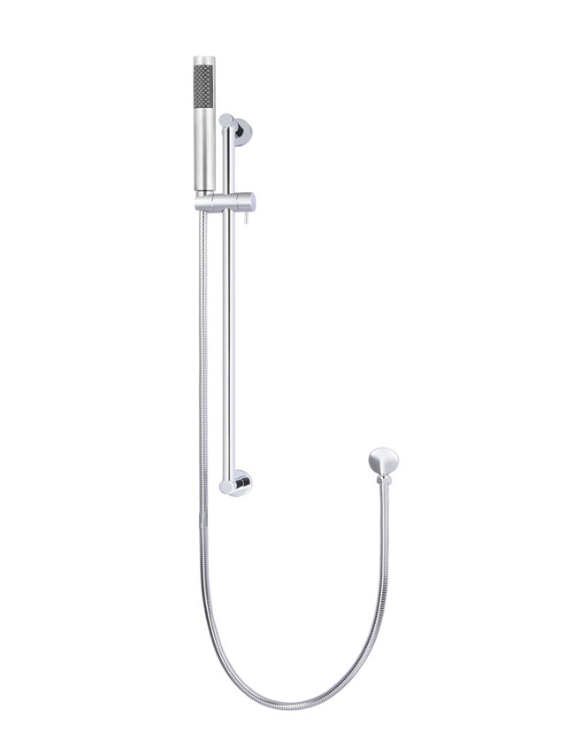 Round Hand Shower on Rail Column - Polished Chrome (SKU: MZ0402-R-C) by Meir