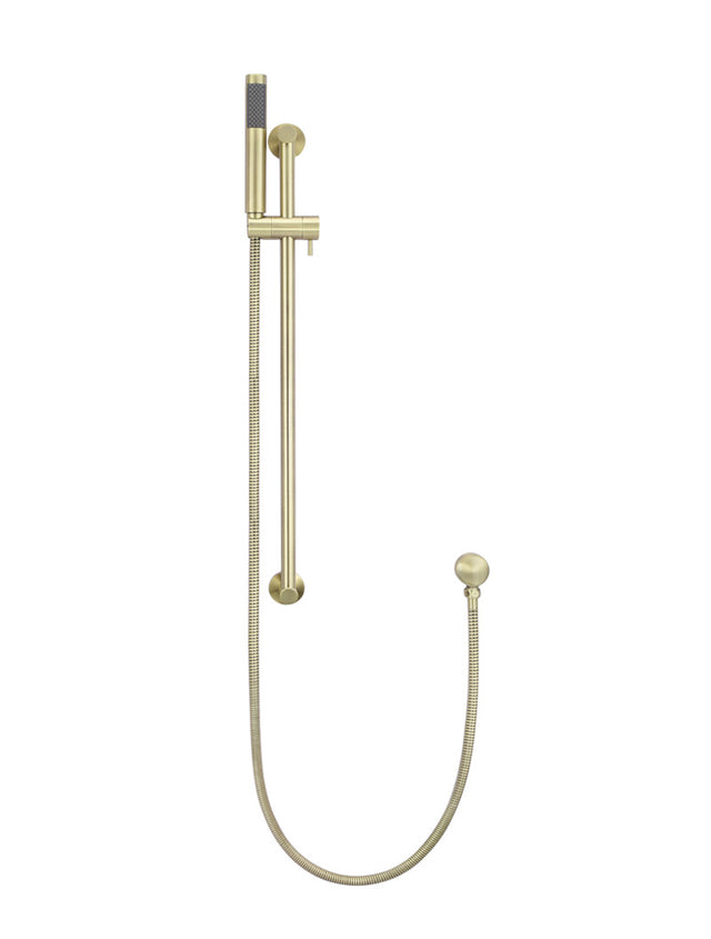 Round Hand Shower on Rail Column - PVD Tiger Bronze (SKU: MZ0402-R-PVDBB) by Meir