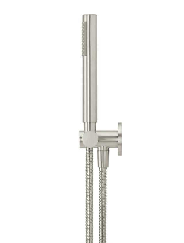 Round Shower on Bracket - Default Title (SKU: MZ06-R-PVDBN) by Meir