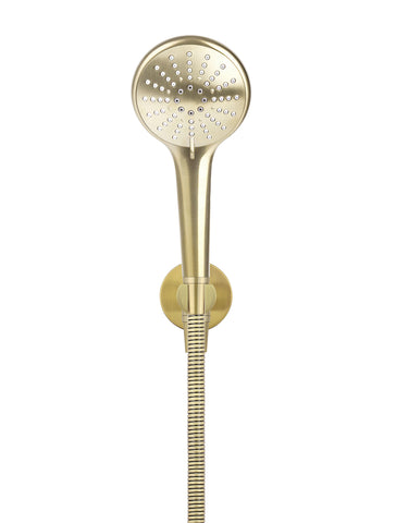 Round Three Function Hand Shower on Fixed Bracket - PVD Tiger Bronze