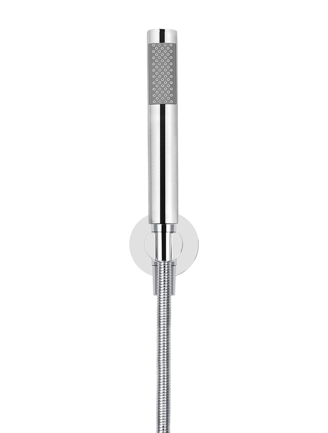 Round Hand Shower on Fixed Bracket - Polished Chrome (SKU: MZ08-R-C) by Meir