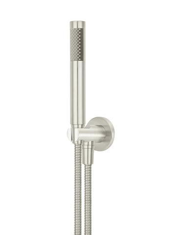 Round Hand Shower on Fixed Bracket - PVD Brushed Nickel