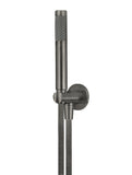 Round Hand Shower on Fixed Bracket - Shadow Gunmetal - MZ08-R-PVDGM