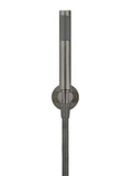 Round Hand Shower on Fixed Bracket - Shadow Gunmetal - MZ08-R-PVDGM