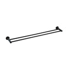 Round Double Towel Rail 600mm - Matte Black - MR01-R